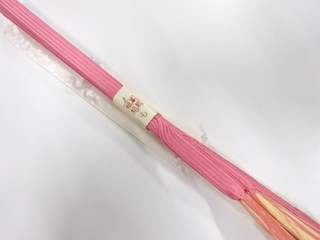 未使用品　正絹　手組帯締め